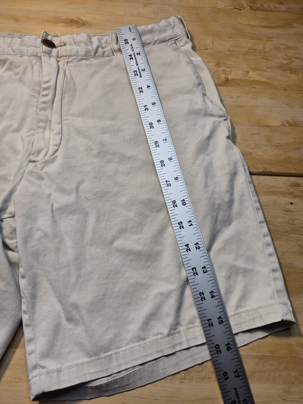 Faherty Light Tan Cotton Flat-Front Shorts 4992